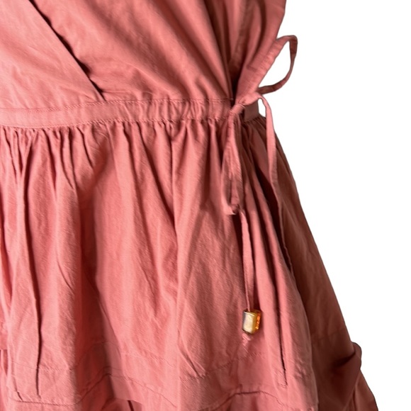 NWT Madewell Crinkle Poplin Wrap Mini Dress in Vintage Quartz - XXS / XS - Picture 12 of 16